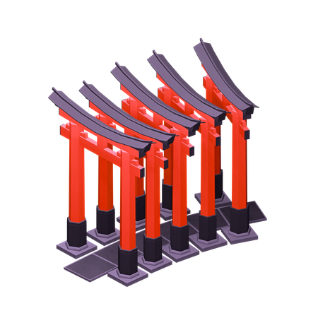 Santuário Fushimi Inari-Taisha  3D Icon
