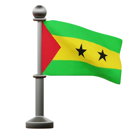 Sao Tome And Principe Flag  3D Icon