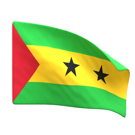 Sao Tome & Principe Flag  3D Icon
