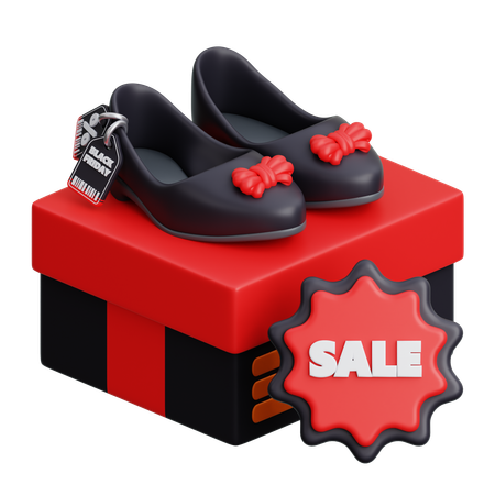 Venda de sapatos baixos  3D Icon