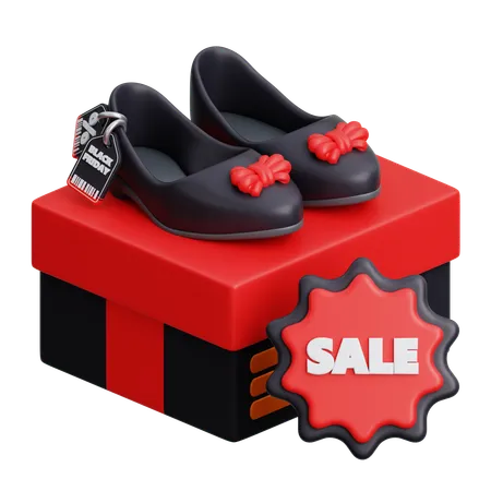 Venda de sapatos baixos  3D Icon