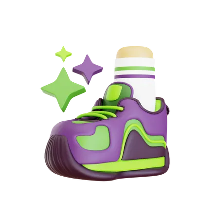 Sapatos brilhantes  3D Icon