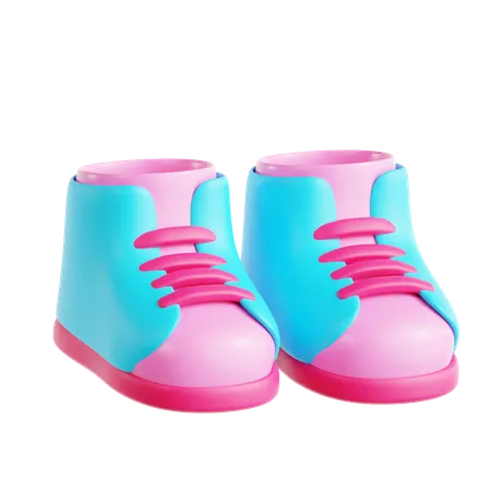 Sapatos de bebê  3D Icon