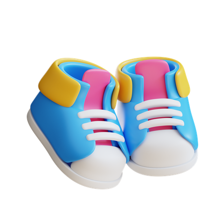 Sapatos de bebê  3D Icon