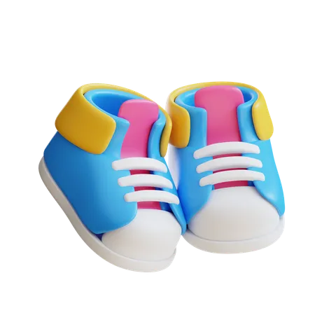 Sapatos de bebê  3D Icon