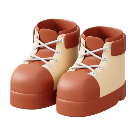 Sapatos de acampamento  3D Icon