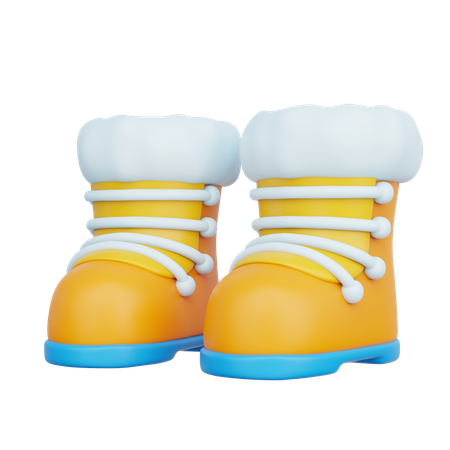 Sapatos de inverno  3D Icon