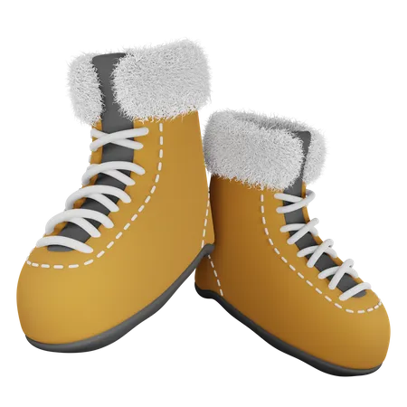 Sapatos de inverno  3D Icon