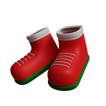 Sapatos de papai noel  3D Icon