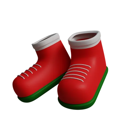 Sapatos de papai noel  3D Icon