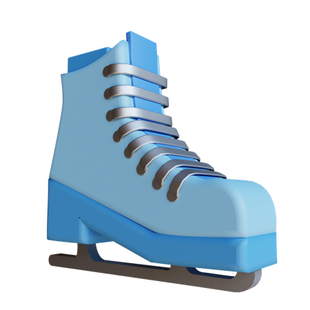 Sapatos de skate no gelo  3D Illustration
