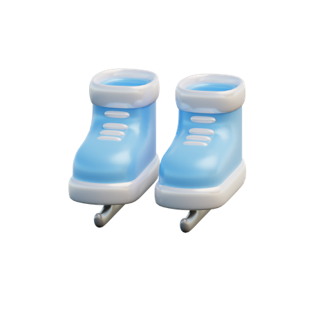 Sapatos de skate no gelo  3D Illustration