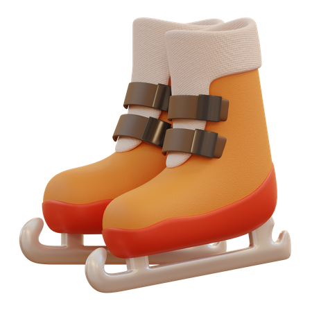 Sapatos de patinação no gelo  3D Icon