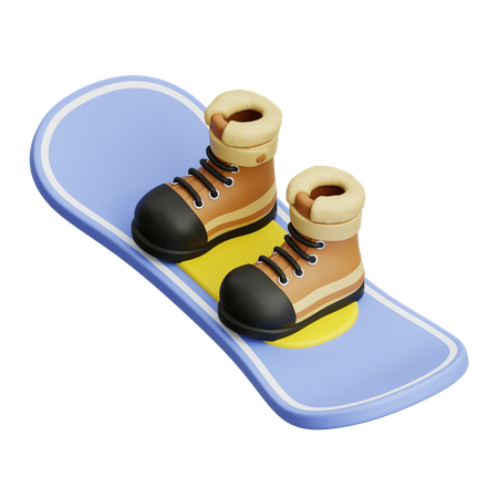 Sapatos de snowboard  3D Icon