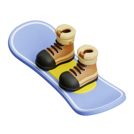 Sapatos de snowboard  3D Icon