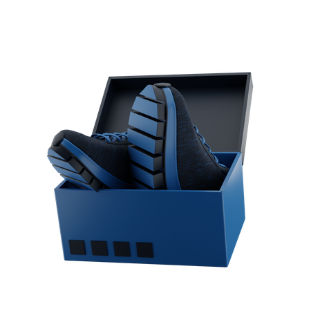 Sapatos dentro da caixa  3D Icon