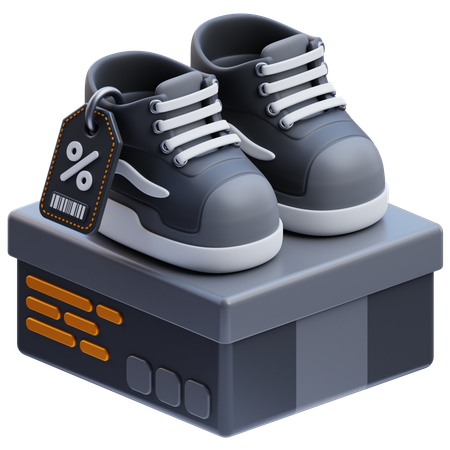 Desconto em sapatos  3D Icon