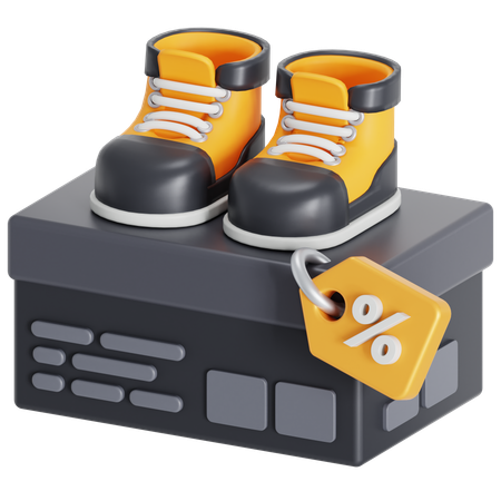 Desconto em sapatos  3D Icon