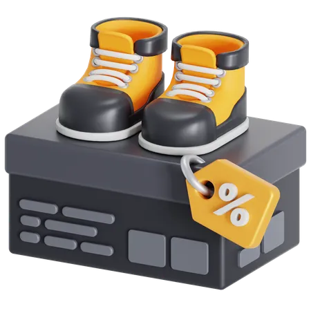 Desconto em sapatos  3D Icon