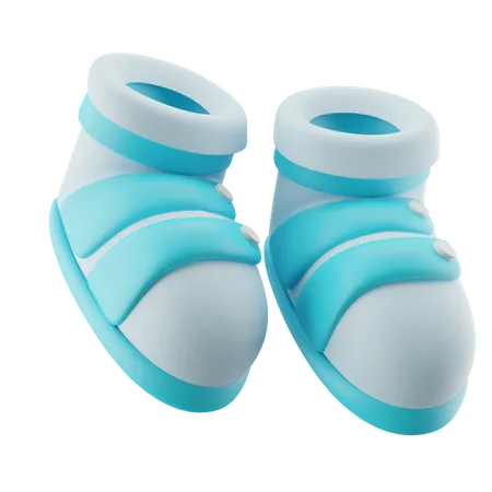 Lindos sapatos de bebê  3D Icon
