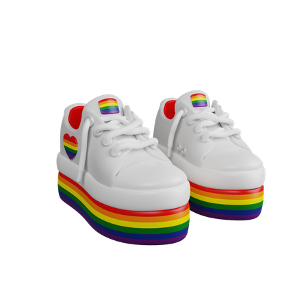 Sapatos lgbtq  3D Icon