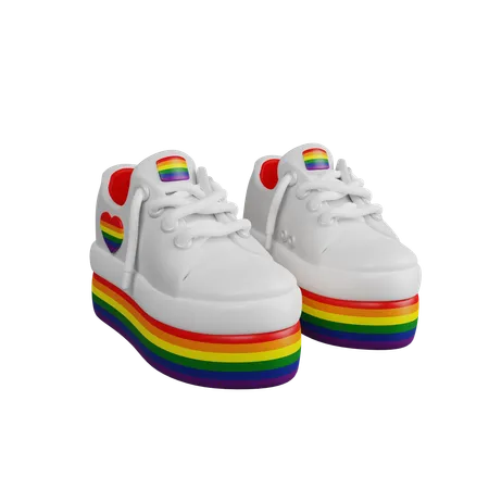 Sapatos lgbtq  3D Icon