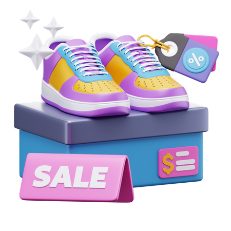 Venda de sapatos  3D Icon