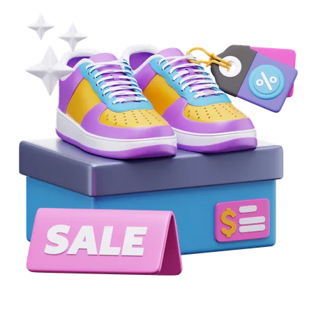 Venda de sapatos  3D Icon