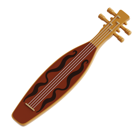 Sape (Laúd Tradicional)  3D Icon