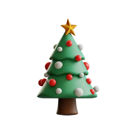 Sapin de Noël  3D Illustration