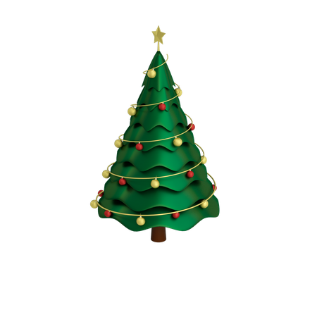 Sapin de Noël  3D Illustration