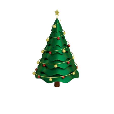 Sapin de Noël  3D Illustration