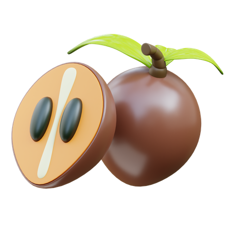 Sapodilla  3D Icon