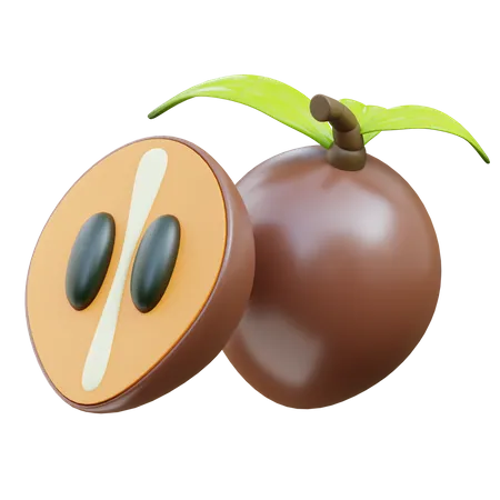 Sapodilla  3D Icon