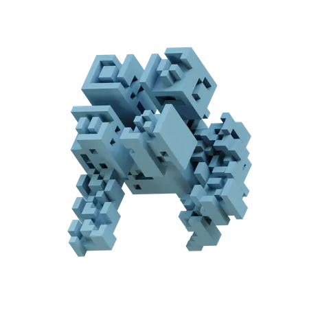 Sapphire Cell Fracture  3D Icon