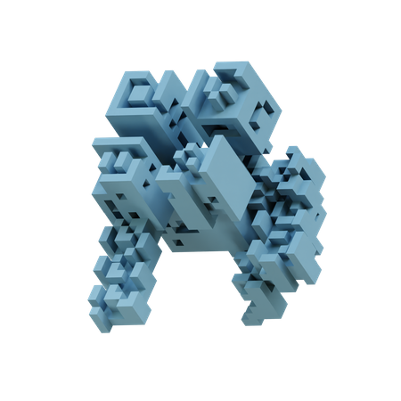 Sapphire Cell Fracture  3D Icon