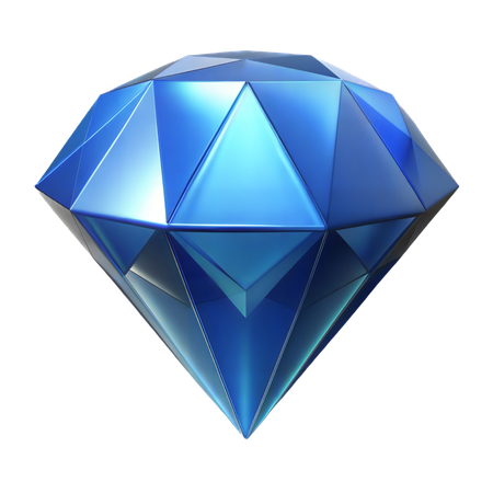 Sapphire Gemstone  3D Icon