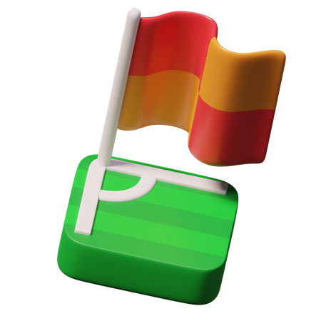 Saque de esquina  3D Icon