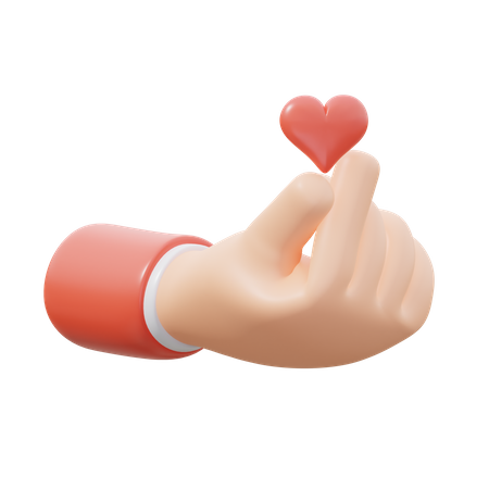 Saranghae Gesture  3D Icon