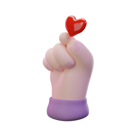 Saranghae-Handbewegung  3D Icon