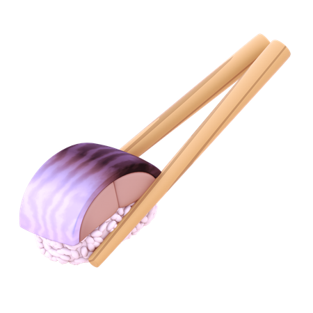 Sardine Nigiri In Chopstick  3D Icon