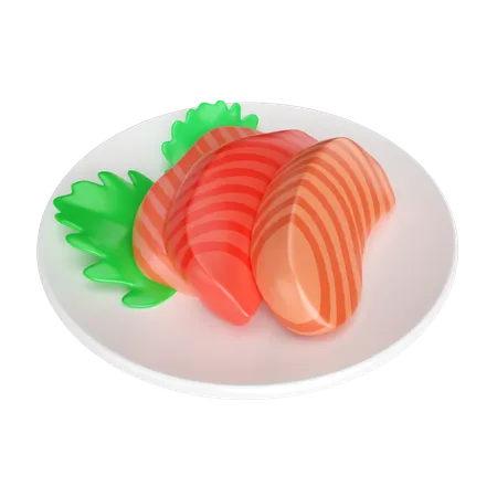 This Is Sashimi 3 D Render Illustration Icon High Resolution Png File Isolated On Transparent Background Available 3 D Model File Format Blend Fbx Gltf And Obj 3D Icon