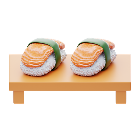 Sashimi de salmón  3D Icon