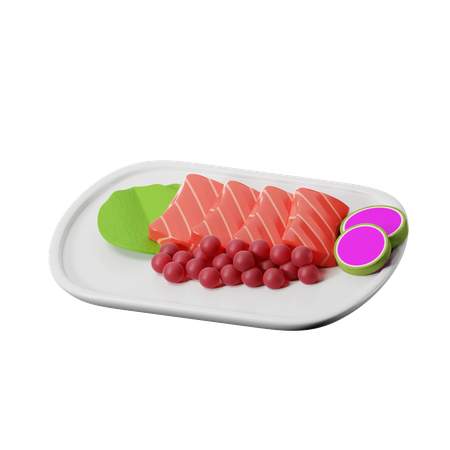 Sashimi Japanese Food  3D Icon