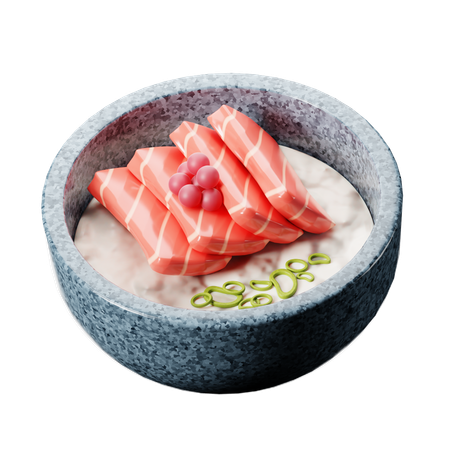 Sashimi-Schüssel, japanisches Essen  3D Icon