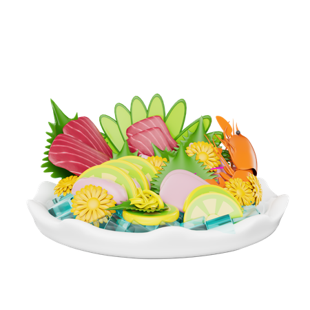 Sashimi Sushi  3D Icon