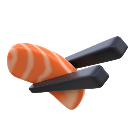 Sashimi With Chopstick  3D Icon