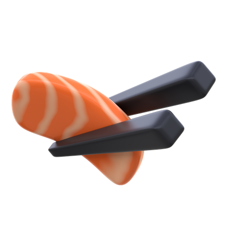 Sashimi With Chopstick  3D Icon