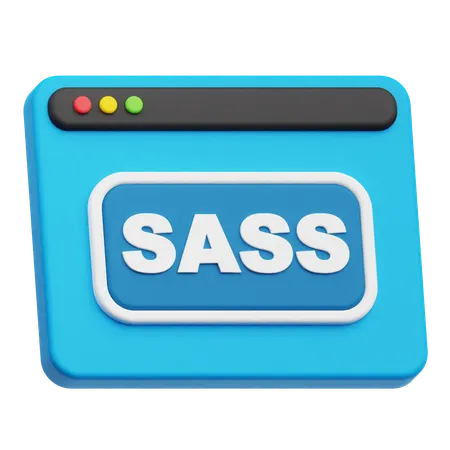 Sass Website  3D Icon