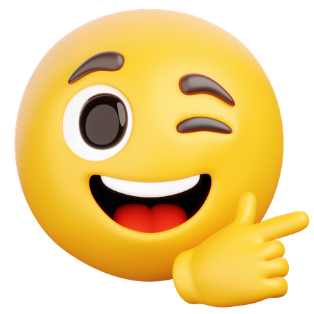 Sassy Wink  3D Icon